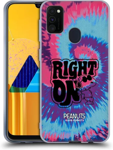 Miniatura 128 de Head Case Designs Funda de gel Woodstock 50th con licencia oficial de Peanuts Snoopy Guitar 1969 [protección de grado militar] compatible