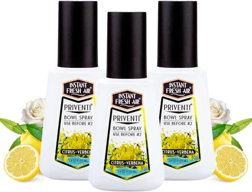 Miniatura 10 de Priventi - Spray para inodoro y baño eliminador de olores para hombres, hasta 120 usos, eliminación de olores de tamaño de viaje para #2 - Para