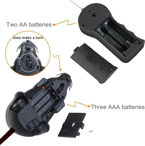 Miniatura 6 de Greatstar Juguete de rata a control remoto, mouse electrónico inalámbrico, el mejor regalo para tus gatos, perros, mascotas, niños y niños, amor