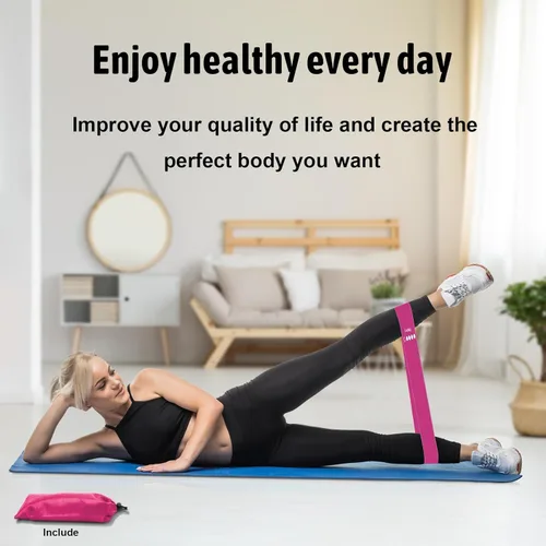 Miniatura 4 de Paquete de energía de fitness 3 en 1: juego de 5 bandas de resistencia + cuerda de salto de velocidad + agarre ajustable para la mano, combo