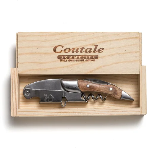 Prestige Waiters - Sacacorchos por Coutale Sommelier Naturalwood, caja de madera de pino hecha a mano y sostenible, abridor de botellas de vino de