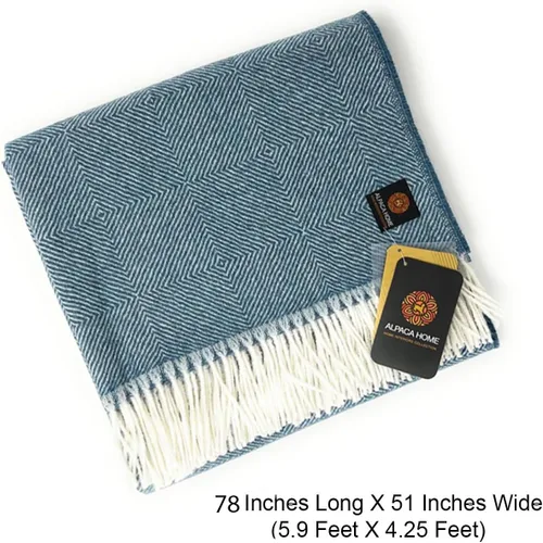 Miniatura 2 de Alpaca Home Manta Dynasty 100% pura lana de alpaca bebé • Hipoalergénica, suave y acogedora • De origen ético Más suave y cálida que la lana