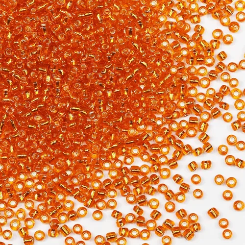 Miniatura 85 de Cuentas de semillas doradas transparentes de 4 mm al por mayor para hacer joyas, 110 gramos, aproximadamente 1600 piezas, cuentas de vidrio 6/0