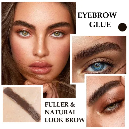 Miniatura 5 de Máscara de cejas engrosada teñida, esculpe rápido para cejas, impermeable, a prueba de transferencia, cepillo para rellenar las cejas y cubrir