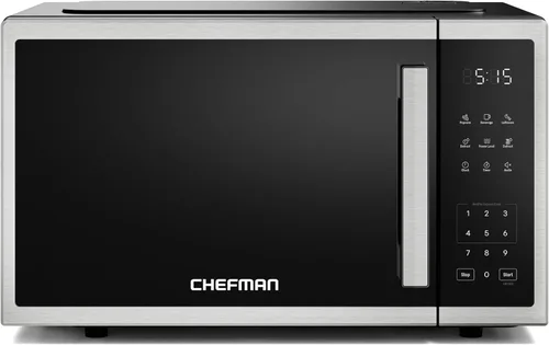Miniatura 7 de Chefman Horno microondas para encimera, 1.3 pies cúbicos digital, acero inoxidable, 1000 vatios, con 6 menús automáticos, 10 niveles de potencia