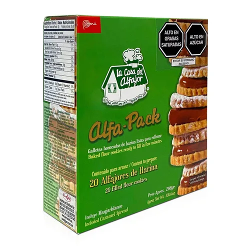 Miniatura 3 de Caja de 20 Alfajores de Harina Peruanos La Casa del Alfajor Listos para rellenar 20 Galletas Peruanas de Harina al Horno Listo para llenar