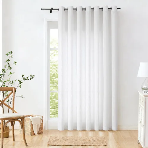 Miniatura 12 de Cortina para Puerta Ombré de 100" Extra Ancha con Estampado Degradado en Mezcla de Rayón, Tela Filtrante de Luz, Tratamiento de Ventana para Puerta