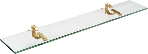 Spancraft Estante de cristal Monarch de cristal, 6 "x 12"
