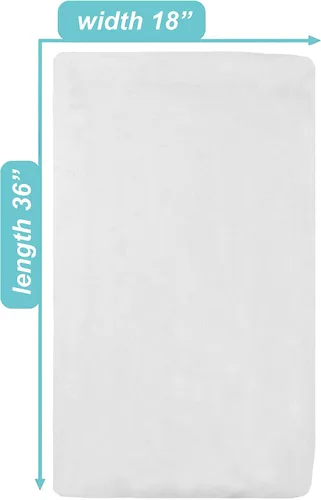 Miniatura 3 de TL Care Sábana bajera ajustable de punto de jersey de 18 x 36 pulgadas de algodón 100 % natural, suave, transpirable, para niños y niñas