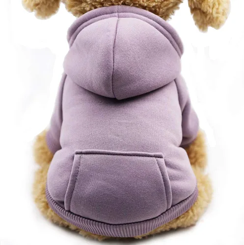 Miniatura 11 de Jecikelon Sudadera con capucha para perro de invierno con bolsillos, ropa cálida para perros pequeños, abrigo de chihuahua, ropa de cachorro y gato