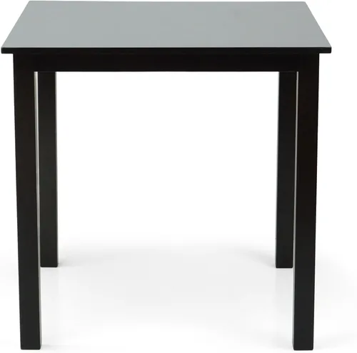 Miniatura 6 de Juego de cocina de comedor de 3 piezas, mesa cuadrada y 2 sillas cálidas en acabado negro espresso