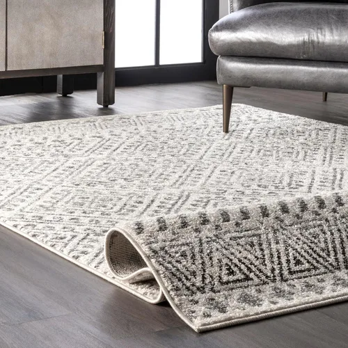 Miniatura 6 de Nuloom Camila - Alfombra de pasillo duradera para dormitorio, sala de estar, comedor, estudio, vestíbulo, entrada, 2 x 6 pies, color blanco