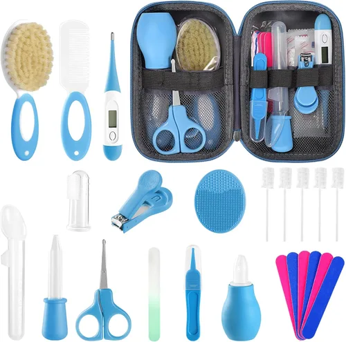Miniatura 12 de Kit de cuidado y aseo para bebés recién nacidos, kit de cuidado de bebé de 31 piezas mejorado, kit de seguridad para recién nacidos, set de cuidado