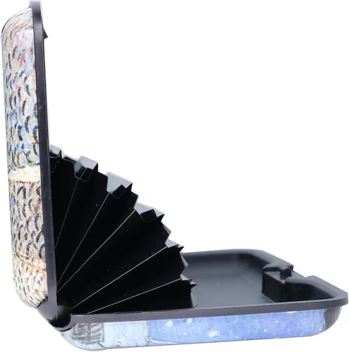 Miniatura 6 de Mini cartera de aluminio RFID para tarjetas de crédito, funda rígida de metal delgado para tarjetas de visita para mujeres y hombres, CCW037, Moderno