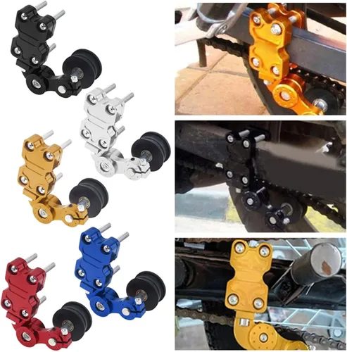 Miniatura 5 de Windance Ajustador Tensor de cadena para motocicleta Chopper ATV (negro) Self-adjusting torsion spring compensates chain stretch.Maintains correct