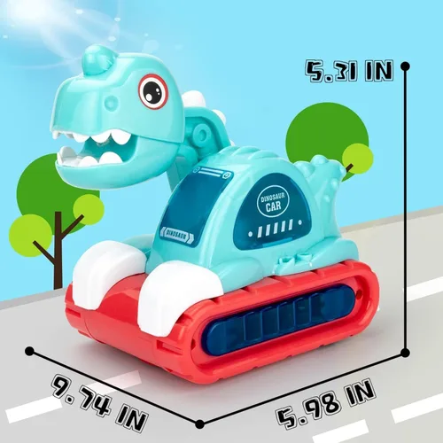 Miniatura 6 de Juguetes para bebés de 1 año de edad, dinosaurio musical para gatear, juguetes de desarrollo con sonidos y luces, regalos ideales para bebés de 6 a