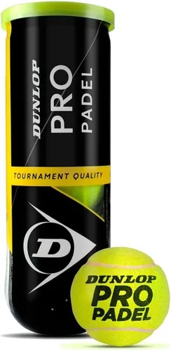 Dunlop Sports Pro Padel Ball – Padel Balls for Competitions and Tournaments – (1 x 3-Ball Can)