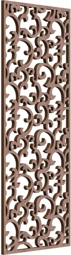 Miniatura 83 de Wheatland Paneles de pared decorativos de madera con calado, 9 3/8 pulgadas de ancho x 24 3/8 pulgadas de alto x 1/4 de alto, nogal