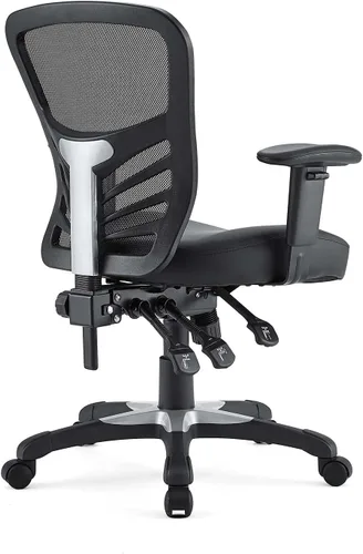 Miniatura 8 de Modway silla de oficina articulada, color verde, Vinilo, Vinilo negro