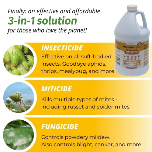 Miniatura 4 de Protección ecológica para plantas, insecticida de amplio espectro, fungicida, acicida; mata y repele ácaros, mosca blanca, pulgones, trips, más