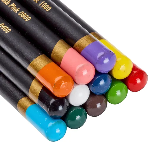 Miniatura 4 de Paquete de 12 lápices de colores Chromaflow de Derwent de 0.157 in de ancho (2305856) + bolsa con cremallera de cinco estrellas, bolsa para lápices