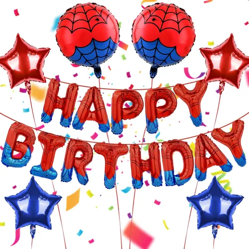 Miniatura 8 de Juego de decoraciones de fiesta de feliz cumpleaños con temática de píxeles verdes, con globos de píxeles, esenciales para fiestas temáticas