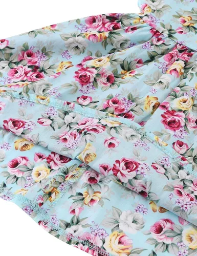 Miniatura 7 de Vestido de verano para niña, de algodón, con diseño floral