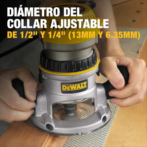 Miniatura 3 de Rebajadora de base fija de 1 3/4 DEWALT DW616