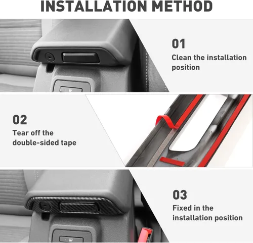 Miniatura 5 de Caja de almacenamiento para reposabrazos central para Ford Bronco, cubierta del panel del interruptor, decoración interior, compatible con Ford