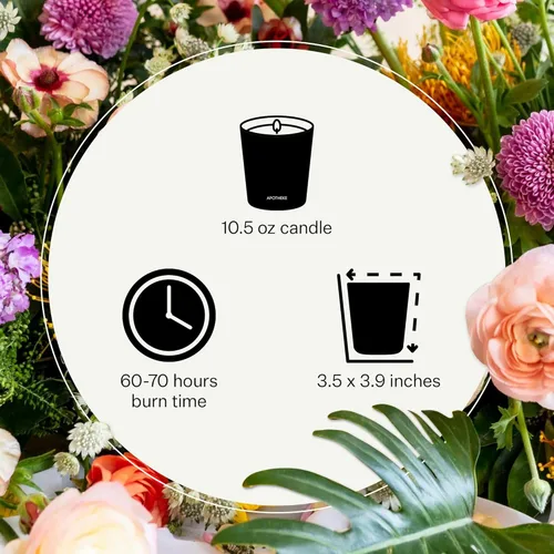 Miniatura 29 de Apotheke Velas perfumadas exclusivas para el hogar, lavanda Hinoki, 10.5 onzas, cera de soja, no tóxica, tarro grande blanco, velas de lujo regalos