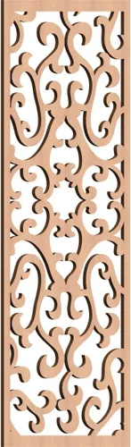 Miniatura 134 de Smithfield Paneles de pared decorativos de madera con calado, 13 3/8 pulgadas de ancho x 34 3/8 pulgadas de alto x 3/8 de alto, roble rojo rojo