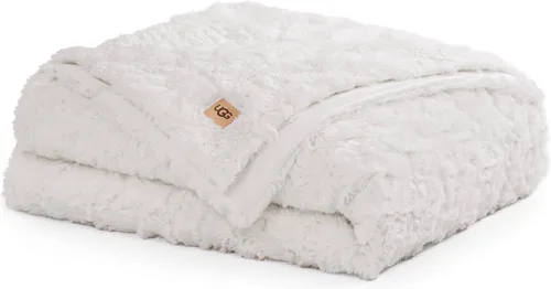 Miniatura 18 de UGG Adalee - Manta de piel sintética tamaño individual, cálida y acogedora, manta extra grande para sofá, ropa de cama lavable para cama individual