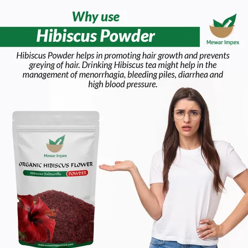 Miniatura 3 de Polvo de hibisco 100% orgánico (3.53 oz) Gudhal para paquete facial y cabello opaco y cuero cabelludo seco, promueve el crecimiento del cabello