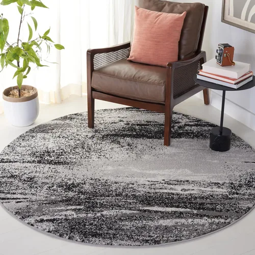 Miniatura 56 de SAFAVIEH, colección Adirondack - Alfombra de 6 x 9 pies, plateada/multicolor, abstracta, moderna, no desprende pelo, de fácil cuidado, para zonas