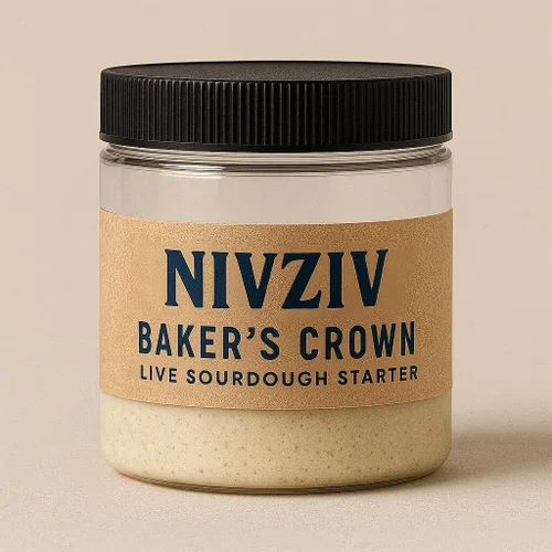 Baker's Crown - Iniciador de masa madre – Cultivo de levadura silvestre auténtica súper activa – Ascenso picante y confiable – Iniciador de masa