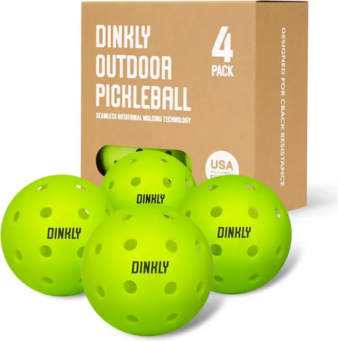 Bolas de Pickleball Dinkly, Bolas de Pickleball para Exteriores Aprobadas por USAPA, Bola de Pickleball con Mayor Durabilidad con Diseño