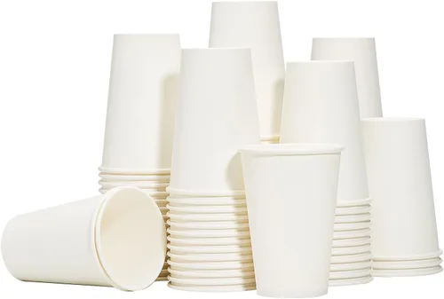 Miniatura 7 de RACETOP Paquete de 1000 tazas de café de papel de 8 onzas desechables, tazas de café caliente de 8 onzas, taza de café de oficina