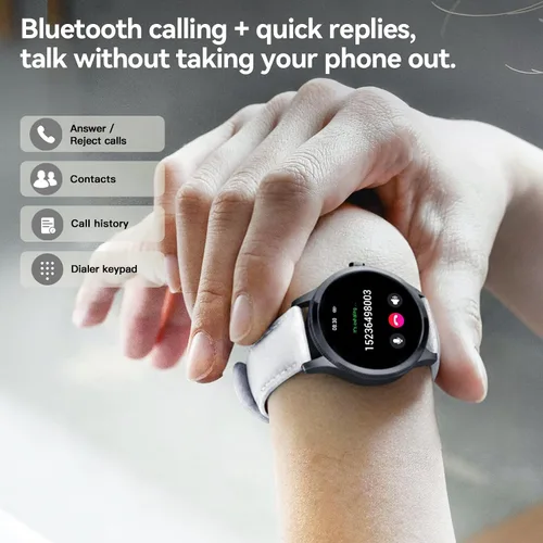 Miniatura 4 de Relojes inteligentes para mujer, rastreador de fitness HD de 1.27 pulgadas (respuesta/hacer llamadas), más de 120 modos deportivos con monitor
