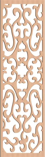 Miniatura 44 de Smithfield Paneles de pared decorativos de madera con calado, 13 3/8 pulgadas de ancho x 34 3/8 pulgadas de alto x 3/8 de alto, roble rojo rojo