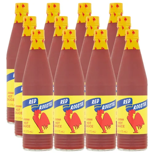 Miniatura 9 de Louisiana Brand Red Rooster - Salsa picante hecha de pimientos añejos y vinagre destilado (6 onzas líquidas (paquete de 3)