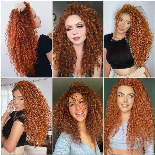 Miniatura 5 de GoGo Curl Crochet Hair 18 pulgadas onda de agua pelo sintético bohemio ganchillo trenzado jengibre onda profunda extensiones de cabello trenzado
