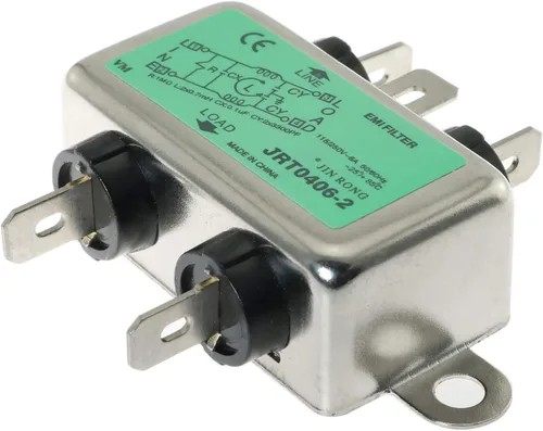 Miniatura 2 de E-outstanding Filtro de línea eléctrica JR-L006-N AC 250V 6A Filtro EMI de potencia del supresor de ruido