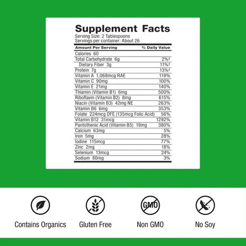 Miniatura 2 de Dr. Schulze's SuperFood Plus Concentrado de vitaminas y minerales a base de hierbas Nutrición diaria Sin gluten y sin OMG Vegano 14 onzas