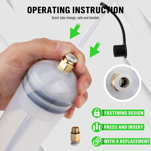 Miniatura 5 de SWANLAKE - Extractor de líquido y bomba de llenado de 500cc, extractor de bomba de líquido automotriz, bombas de cambio de aceite con manguera
