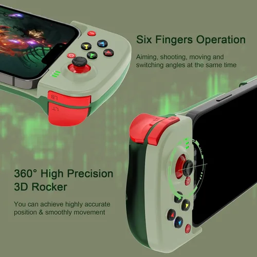 Miniatura 8 de Joso Phone Controller for iPhone/Android Support Phone Case, Mobile Gaming Controller with Ergonomic Design - Wireless Gamepad for Cloud Gaming & PS