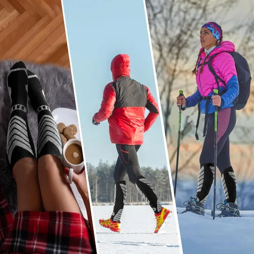 Miniatura 7 de wanchel Merino Wool Ski Socks - 2 Pairs Knee High Skiing Socks, Winter Warm Snowboard Thermal Socks
