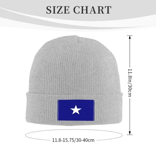 Miniatura 3 de Bonnie Blue Flag Beanie Hat for Men Women Warm Cozy Knit Skull Cap Acrylic Winter Hats