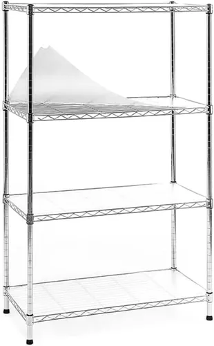Miniatura 11 de EFINE - Estantería de 5 estantes con forros para estantes, ajustables, estantes de alambre de metal, capacidad de carga de 150 libras por estante