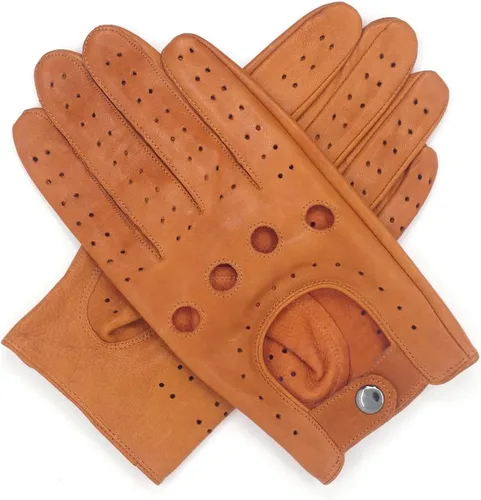 Miniatura 5 de Harssidanzar Guantes de conducción de piel de cordero para hombre GM026