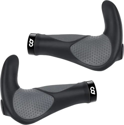 Miniatura 14 de Puños de manillar de bicicleta de montaña CyclingDeal - Empuñaduras ergonómicas antideslizantes para MTB - Empuñaduras de manillar de goma suave